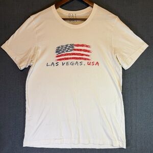 Men’s White 'Las Vegas, USA' Graphic short sleeve crewneck Tee size large.